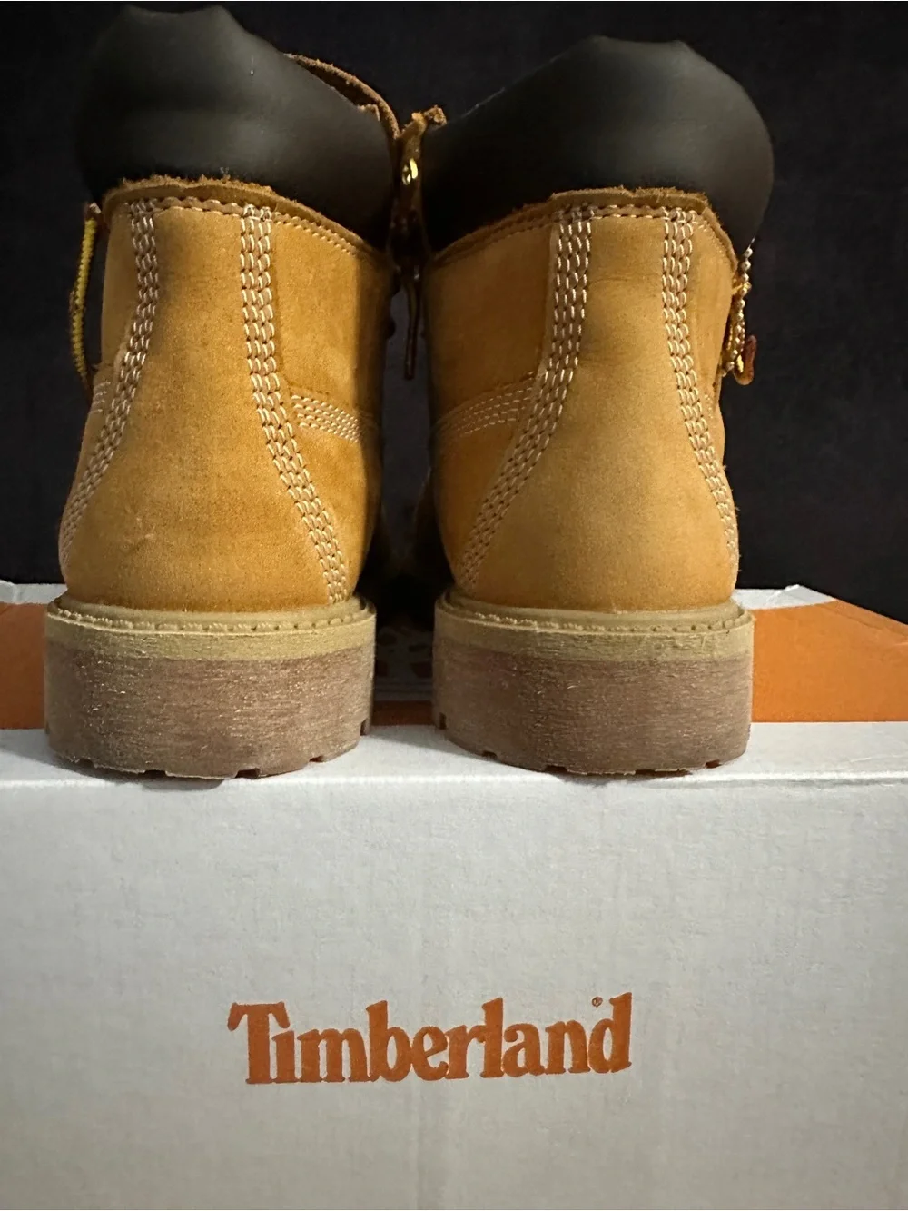 Timberland Wheat Nubuck Work-Ready Boot with Black Collar